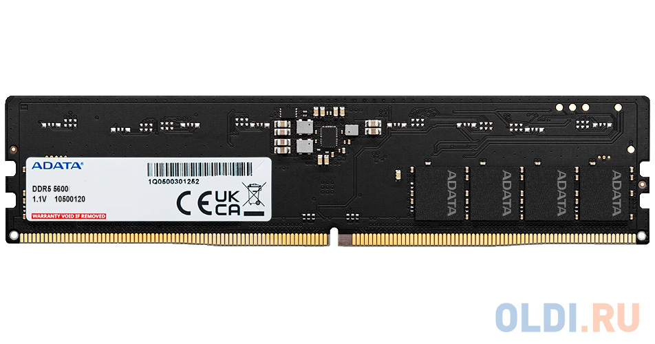Оперативная память для компьютера A-Data AD5U560032G-S DIMM 32Gb DDR5 5600 MHz AD5U560032G-S