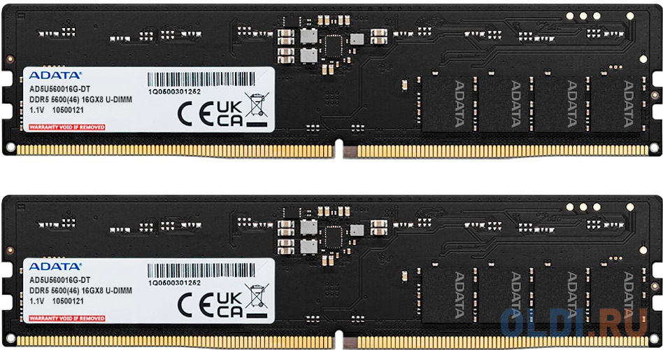 Модуль памяти DIMM 32GB DDR5-5600 AD5U560016G-DT ADATA