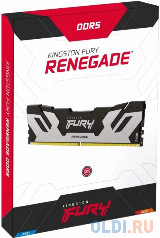 Модуль памяти Kingston 16GB U-DIMM DDR5 , 6800МГц, CL32, FURY Renegade Silver фото