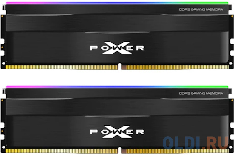 Модуль памяти Silicon Power 32GB 5600МГц XPOWER Zenith RGB DDR5 CL40 DIMM (KIT of 2) 2Gx8 SR Black