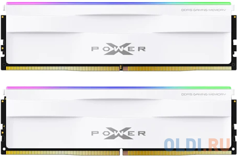 Модуль памяти Silicon Power 32GB 5600МГц XPOWER Zenith RGB DDR5 CL40 DIMM (KIT of 2) 2Gx8 SR White