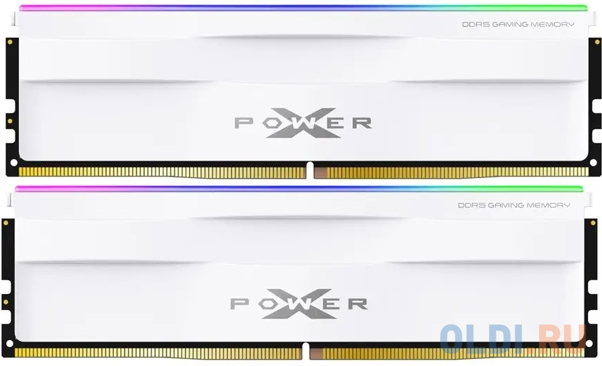 Модуль памяти Silicon Power 32GB 6000МГц XPOWER Zenith RGB DDR5 CL40 DIMM (KIT of 2) 2Gx8 SR White