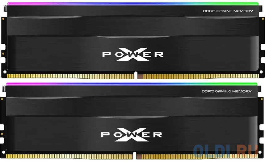 Оперативная память для компьютера Silicon Power XPower Zenith RGB DIMM 64Gb DDR5 5600 MHz SP064GXLWU560FDF оперативная память для компьютера amd entertainment series gaming memory dimm 32gb ddr5 5600 mhz r5s532g5600u2s