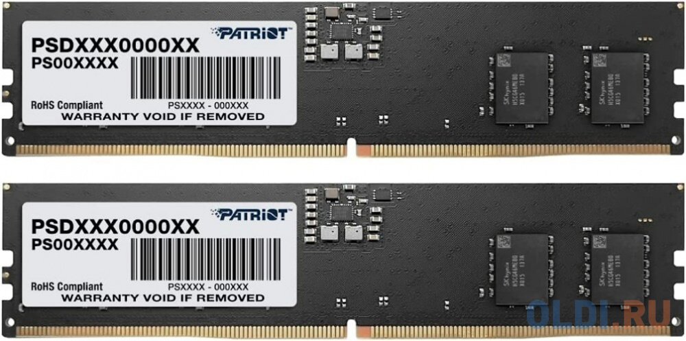 Оперативная память для компьютера Patriot Signature DIMM 32Gb DDR5 5600 MHz PSD532G5600K