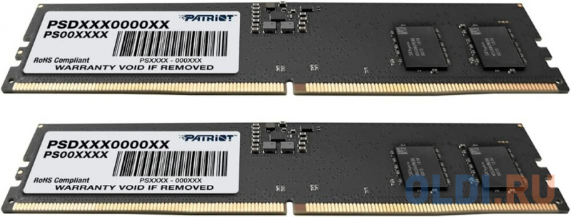 Память DDR5 2x16Gb 5600MHz Patriot PSD532G5600K Signature RTL PC5-44800 CL46 DIMM 288-pin 1.1В Ret фото