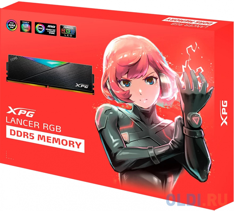 Оперативная память для компьютера A-Data XPG Lancer RGB DIMM 32Gb DDR5 7200 MHz AX5U7200C3416G-DCLARBK фото
