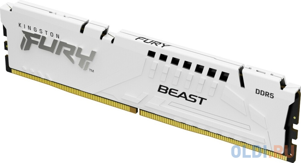 Оперативная память для компьютера Kingston Fury Beast White DIMM 32Gb DDR5 6000 MHz KF560C36BWE-32 - Fury Beast White