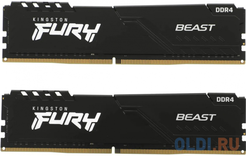 

Оперативная память для компьютера Kingston FURY Beast DIMM 16Gb DDR4 3733 MHz KSKF437C19BBK216