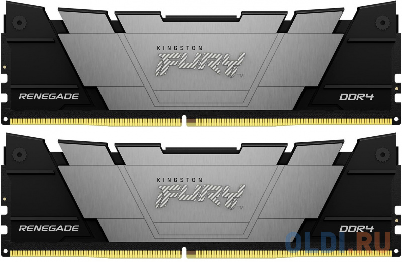 

Оперативная память для компьютера Kingston Fury Renegade Black DIMM 16Gb DDR4 3200 MHz KF-432C16RB2K2/16