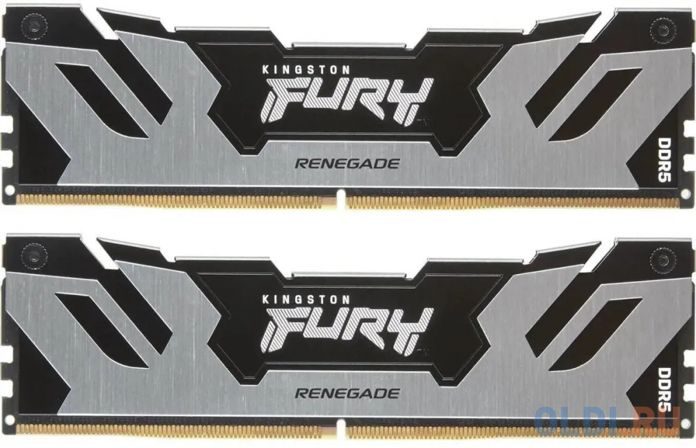 Оперативная память для компьютера Kingston Fury Renegade Silver DIMM 64Gb DDR5 6400 MHz KF564C32RSK2-64