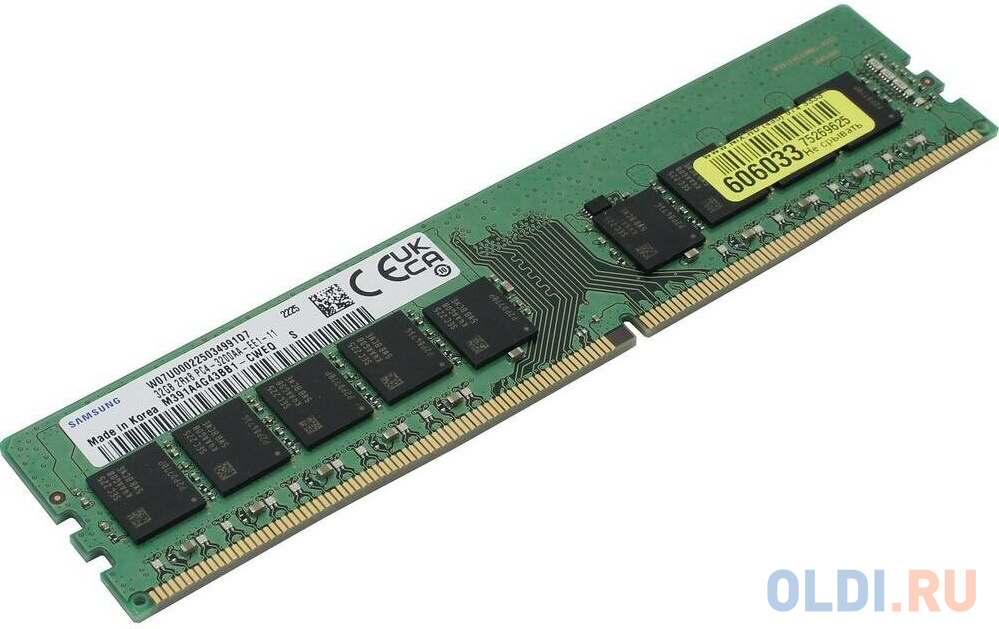 

Память оперативная/ Samsung DDR4 32GB ECC UNB DIMM, 3200Mhz, 1.2V