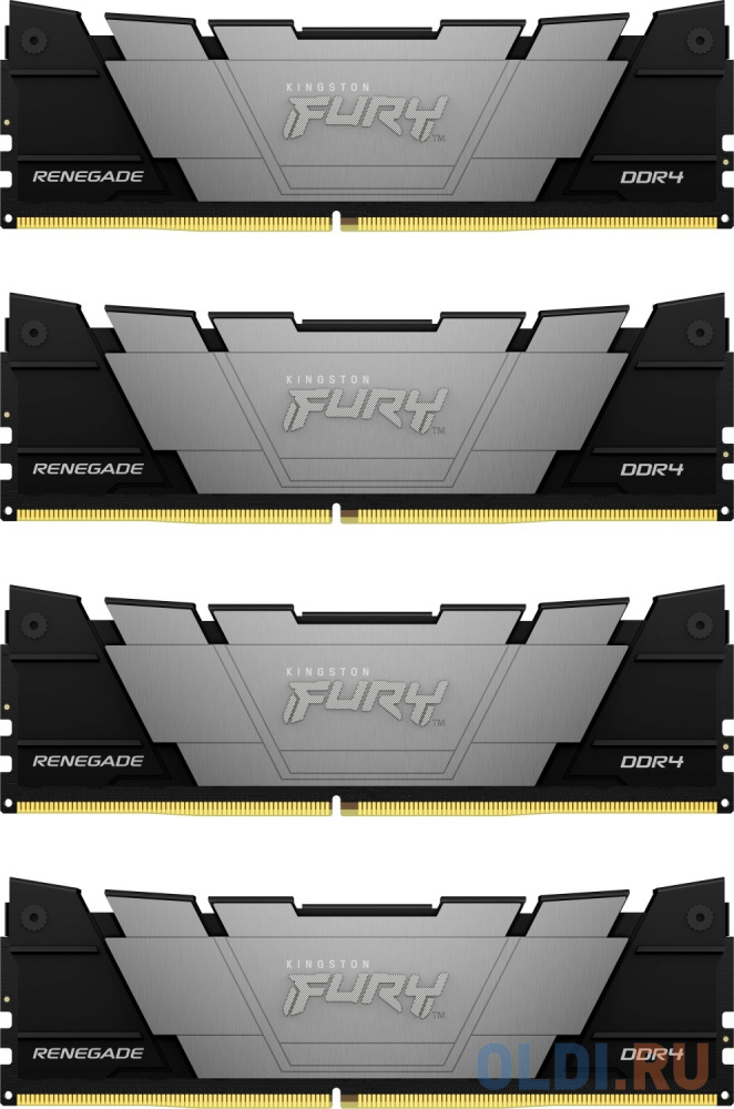 Оперативная память для компьютера Kingston Fury Renegade DIMM 128Gb DDR4 3600 MHz KF436C18RB2K4/128 - Fury Renegade