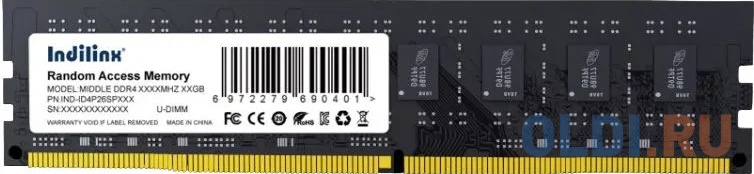 

Оперативная память для компьютера Indillinx IND-ID4P32SP16X DIMM 16Gb DDR4 3200 MHz IND-ID4P32SP16X