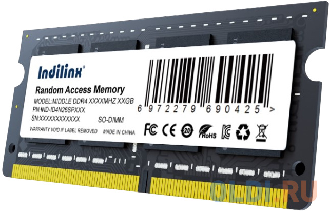 Оперативная память для ноутбука Indillinx IND-ID4N32SP16X SO-DIMM 16Gb DDR4 3200 MHz IND-ID4N32SP16X