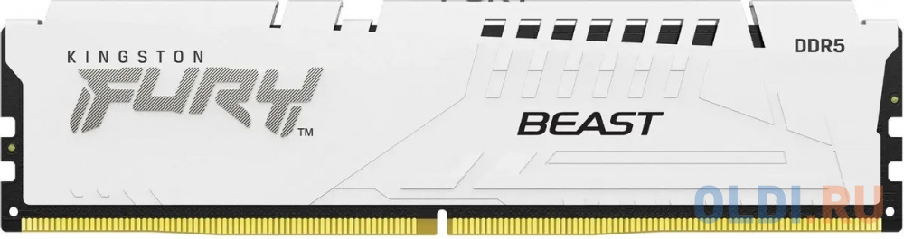 Оперативная память для компьютера Kingston Fury Beast White DIMM 32Gb DDR5 5600 MHz KF556C36BWE-32