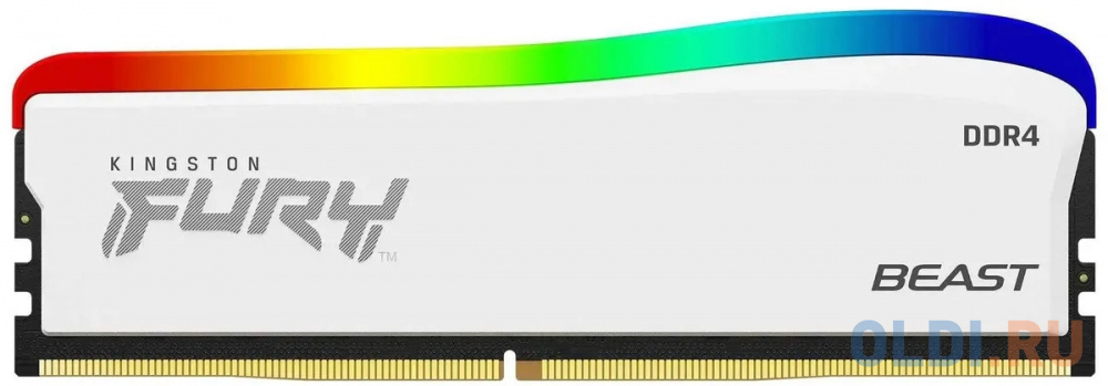 Оперативная память для компьютера Kingston Fury Beast RGB DIMM 8Gb DDR4 3200 MHz KF436C17BWA/8