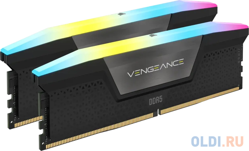 Оперативная память для компьютера Corsair Vengeance RGB DIMM 64Gb DDR5 6600 MHz CMH64GX5M2B6600C32