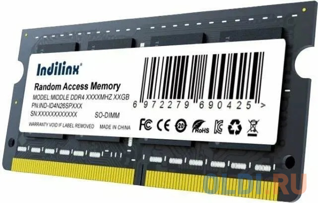 Модуль памяти для ноутбука SODIMM 16GB DDR4-2666 IND-ID4N26SP16X INDILINX