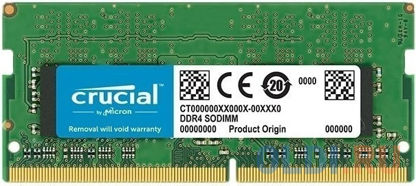 

Модуль памяти Crucial 16GB 3200MHz DDR4 CL19 SODIMM