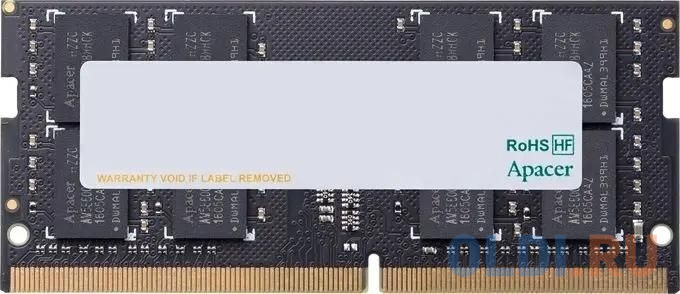 

Модуль памяти Apacer 16GB DDR4 3200 SODIMM ES.16G21.GSH CL22, 1024x8