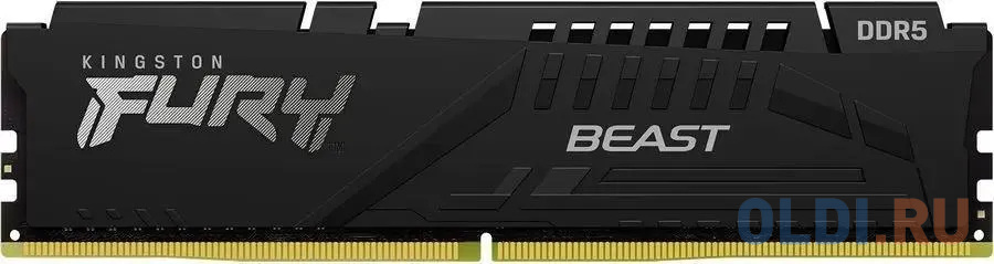 Оперативная память для компьютера Kingston Fury Beast Black DIMM 32Gb DDR5 6400 MHz KF564C32BBE-32