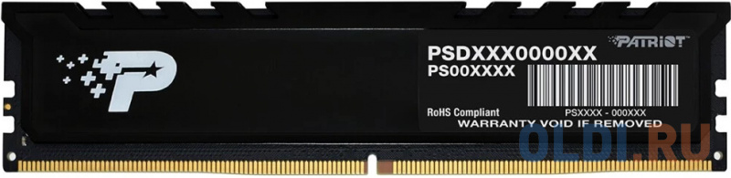 

Оперативная память для компьютера Patriot Signature Premium DIMM 16Gb DDR5 5600 MHz PSP516G56002H1