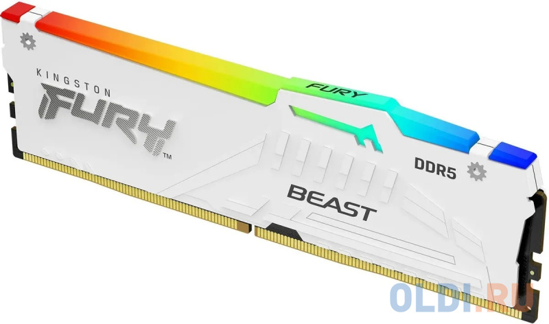 

Оперативная память для компьютера Kingston Fury Beast White RGB DIMM 16Gb DDR5 5200 MHz KF552C36BWEA-16