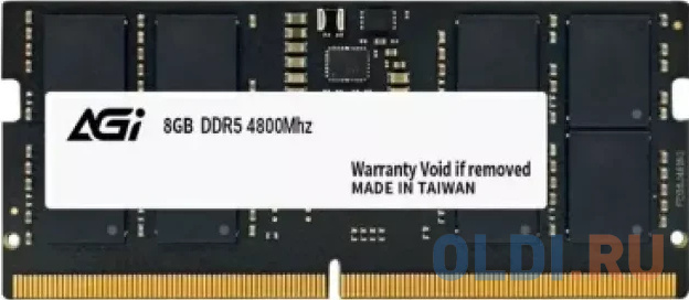 

Память DDR5 8GB 4800MHz AGi AGI480008SD238 OEM PC5-38400 CL40 SO-DIMM 262-pin 1.1В single rank OEM