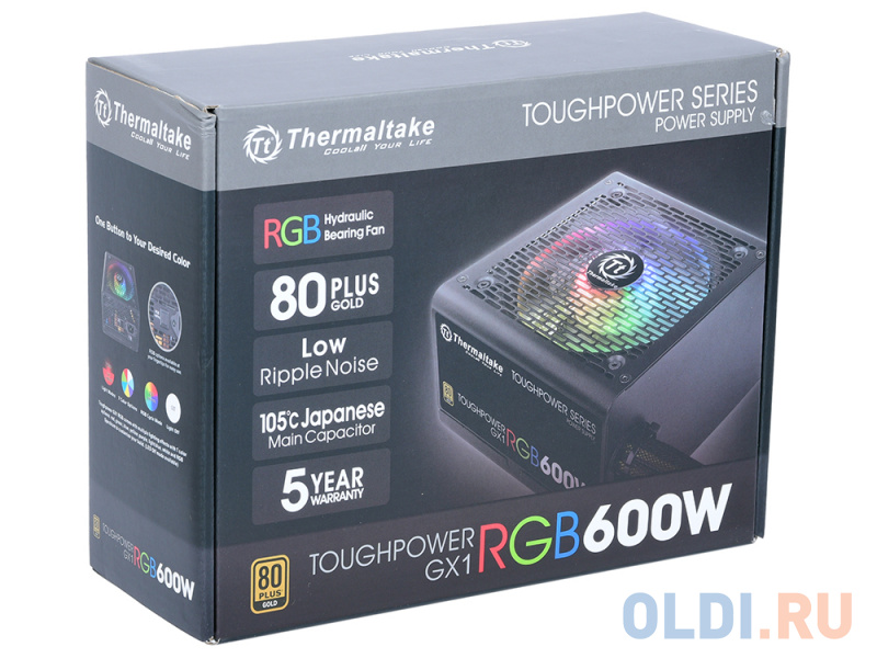 Блок питания Thermaltake Toughpower GX1 RGB 600 Вт фото