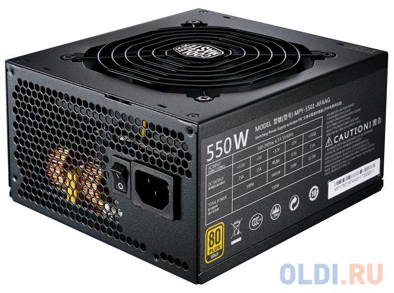 

Блок питания Cooler Master MWE Gold 550 Full Modular 550 Вт