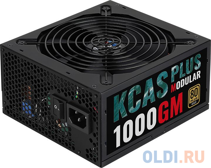 

Блок питания Aerocool ATX 1000W KCAS PLUS 1000GM 80+ gold (24+8+4+4pin) APFC 140mm fan 10xSATA Cab Manag RTL