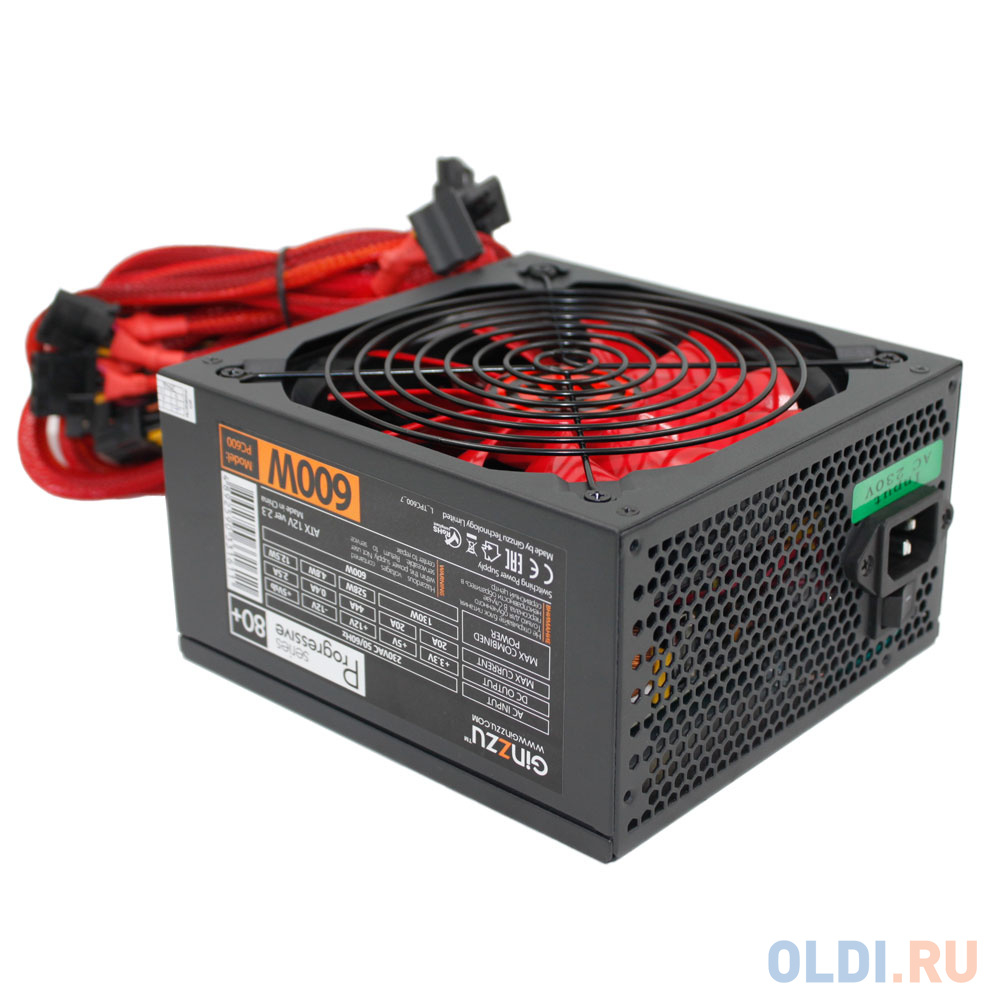 Блок питания GINZZU PC600 600 Вт от OLDI