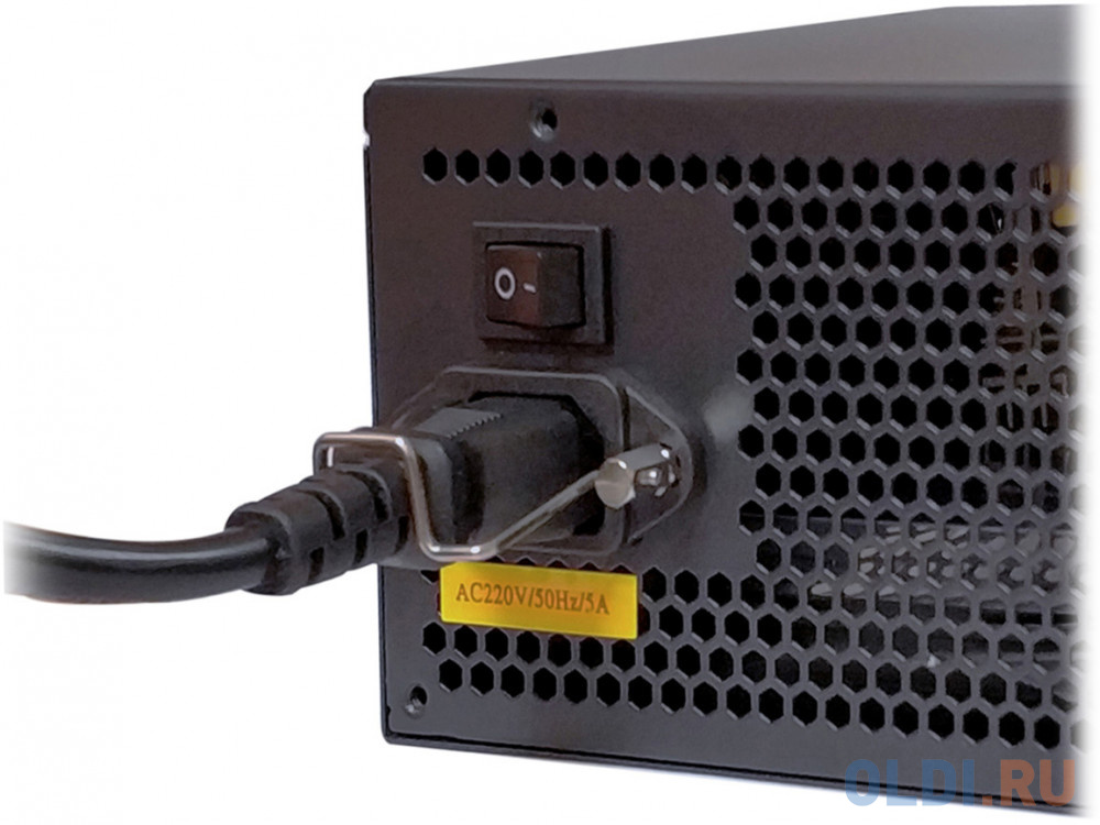 Exegate EX282072RUS-S Блок питания 550W ExeGate 550PPE, ATX, SC, black, APFC, 12cm, 24p+(4+4)p PCI-E, 3*IDE, 5*SATA, FDD фото
