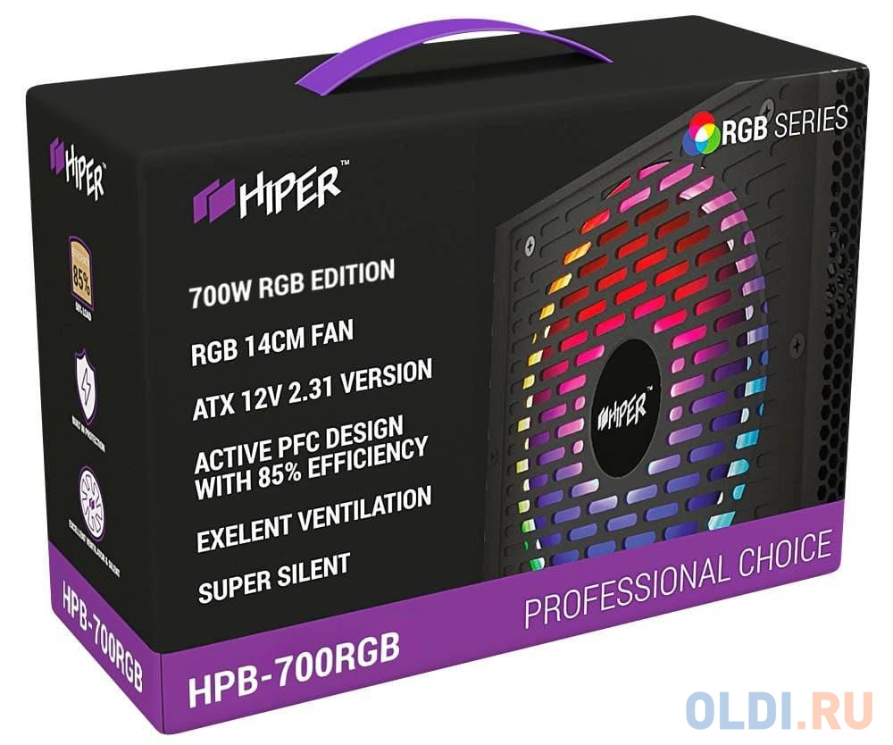 Блок питания HIPER HPB-700RGB 700 Вт фото