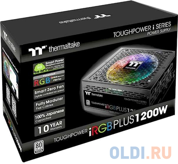 Блок питания Thermaltake Toughpower iRGB PLUS Platinum 1200 Вт Блок питания Thermaltake Toughpower iRGB PLUS Platinum 1200 Вт фото