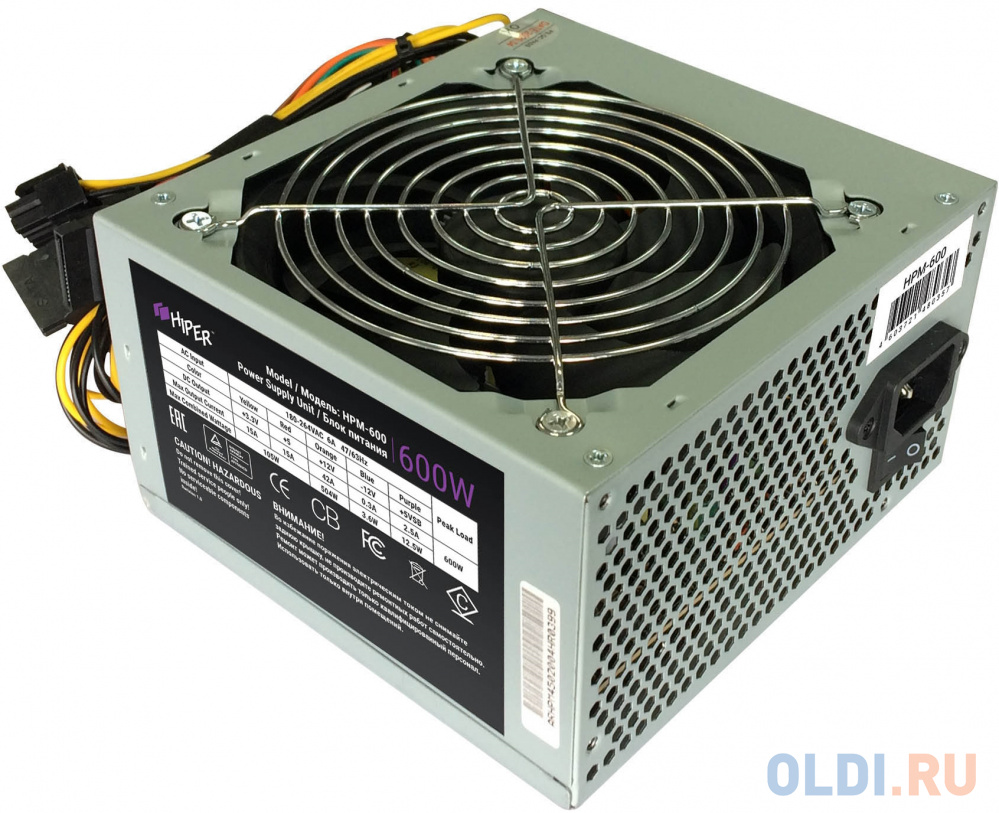 Блок питания HIPER HPM-600 (OEM)  600W фото