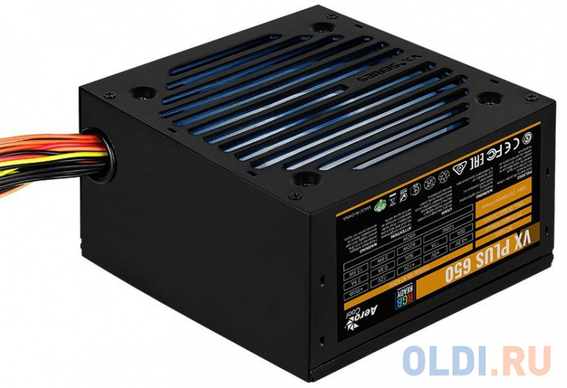 Блок питания Aerocool VX Plus 650 RGB 650 Вт фото