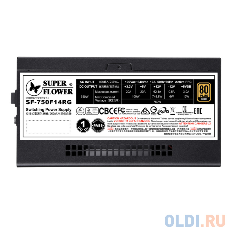 Блок питания Super Flower Leadex III Gold ARGB 750 Вт Блок питания Super Flower Leadex III Gold ARGB 750 Вт фото
