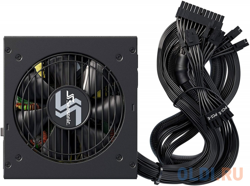 FOCUS GM-850 SSR-850FM APFC 0.99; Модульный МВ(20+4), 1xCPU(4+4),6xPCI-E(6+2),8xSATA,3xMolex;Fan 120мм, S2FC ;КПД&gt;87%;100-240В,50-60Гц;Защиты O фото