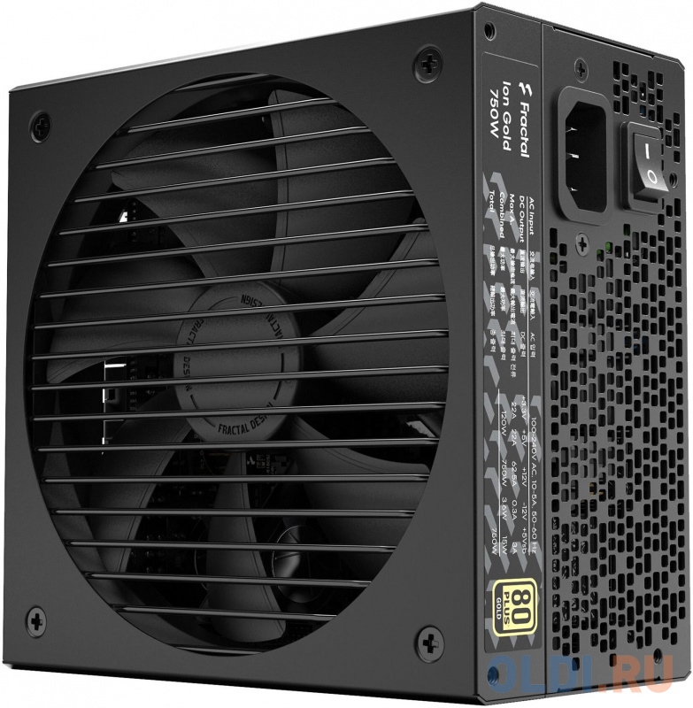 Блок питания Fractal Design Ion Gold 750 Вт FD-P-IA2G-750-EU Блок питания Fractal Design Ion Gold 750 Вт FD-P-IA2G-750-EU фото