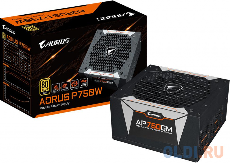 Блок питания Gigabyte AORUS P750W 80+ GOLD Modular фото