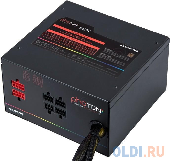 Блок питания Chieftec CTG-650C-RGB 650 Вт фото