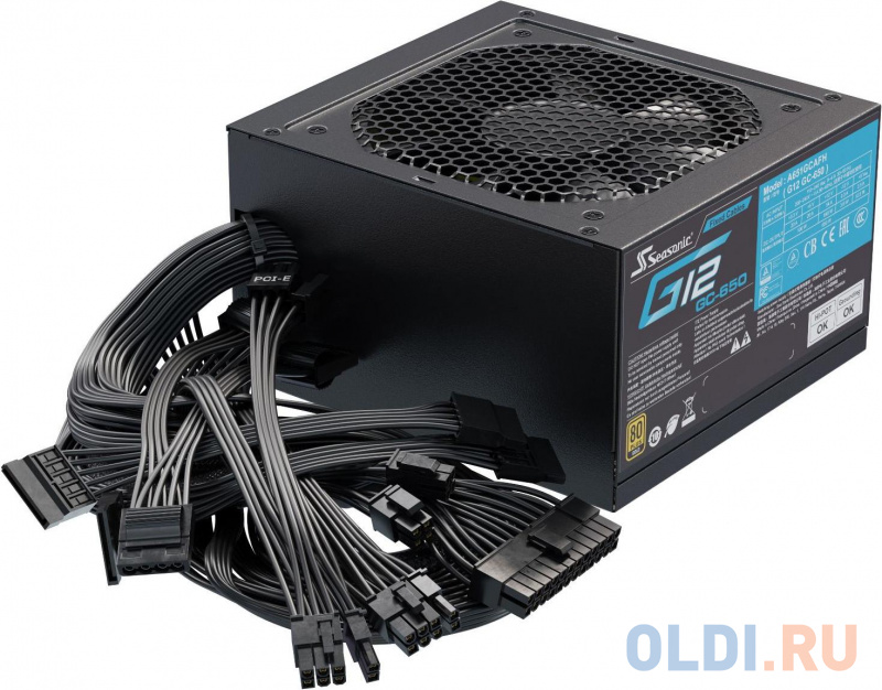 

Блок питания Seasonic ATX 650W G12 GC-650 80+ gold (24+4+4pin) 120mm fan 3xSATA RTL