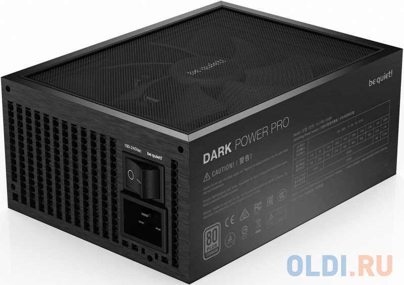 be quiet! DARK POWER PRO 12 1500W / ATX 2.51, active PFC, 80 Plus Titanium, 135mm fan, full modular / BN312