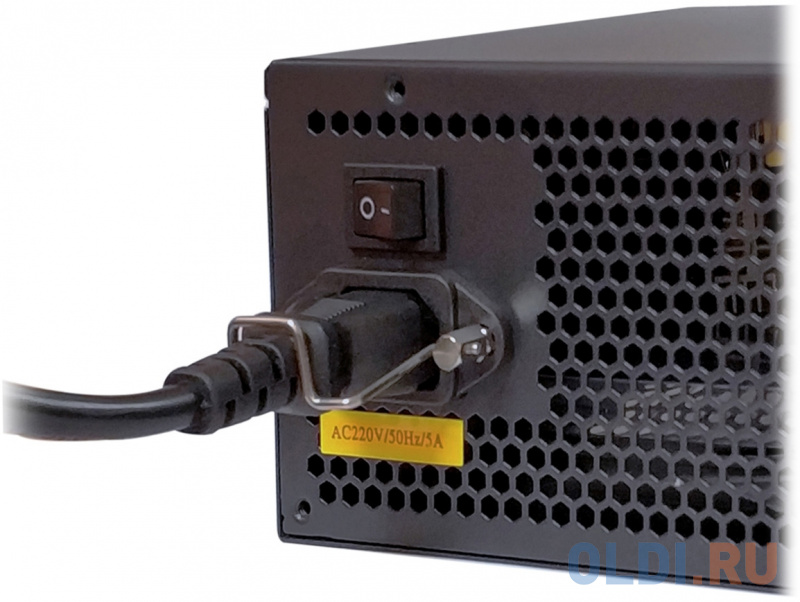Exegate EX280577RUS-S Блок питания 500W ExeGate 500PPH-S 80+Bronze, ATX, black, APFC, 12cm, 24p, (4+4)p, 5*SATA, 3*IDE с защитой от выдергивания фото