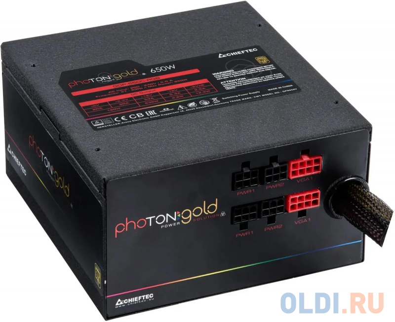 Блок питания Chieftec GDP-650C-RGB фото