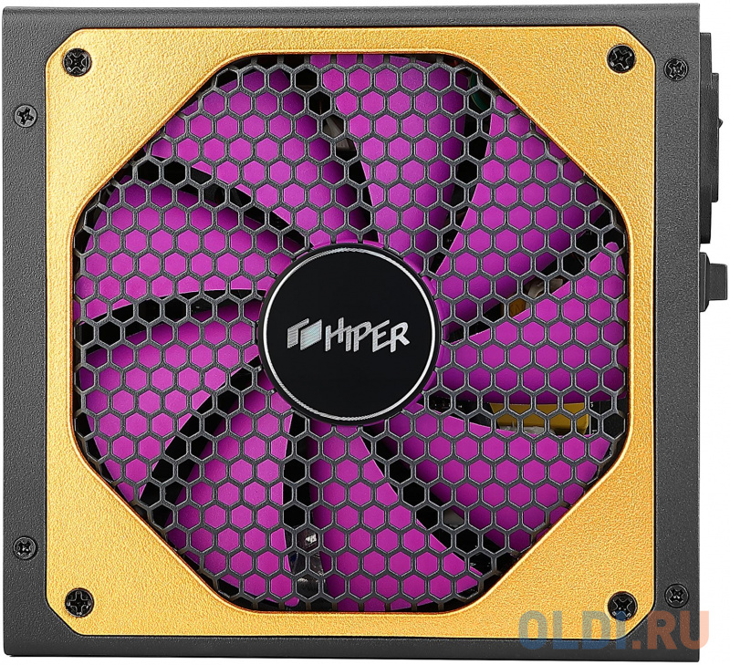 блок питания для ПК 1000 Ватт/ PSU HIPER HPG-1000FM (1000W 80+Gold, 14cm Fan, 220V input, Efficiency 90%, Modular, Black) BOX фото