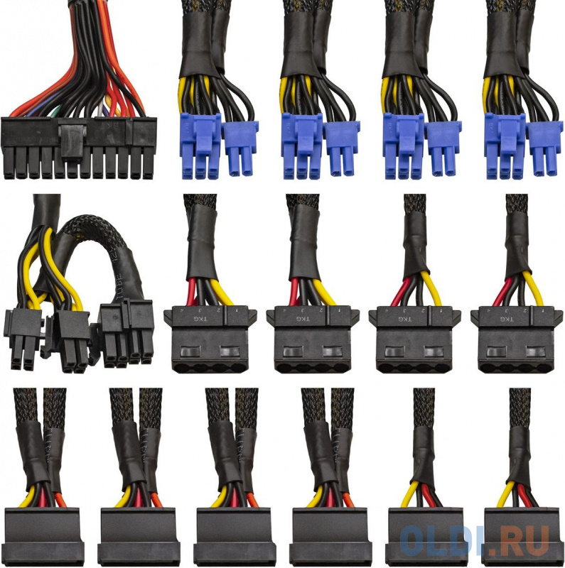 Exegate EX292213RUS Серверный БП 900W ExeGate ServerPRO-900RADS (ATX, for 3U+ cases, APFC, КПД 80% (80 PLUS), 14cm fan, 24pin, 2(4+4)pin, PCIe, 5xSATA фото