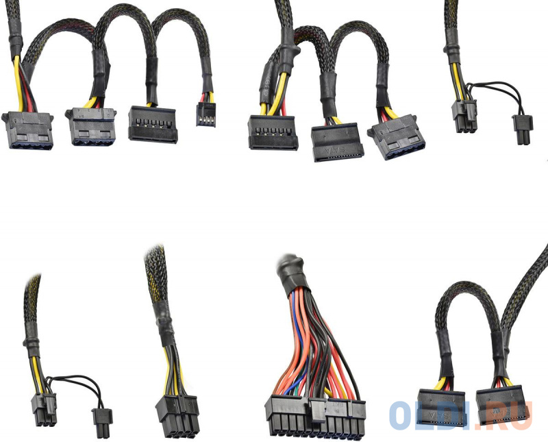 Блок питания 800W ExeGate 80 PLUS® Bronze 800PPH (ATX, APFC, КПД 89% (80 PLUS Bronze), 12cm fan, 24pin, 2x(4+4)pin, 4xPCI-E, 8xSATA, 4xIDE, RTL(color фото