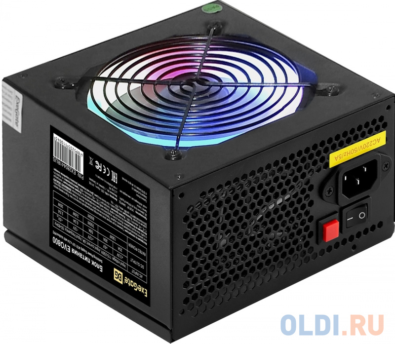 Блок питания Exegate EVO800 800 Вт фото